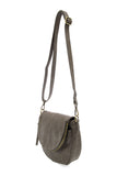 Helene Small Saddle Crossbody Dark Taupe