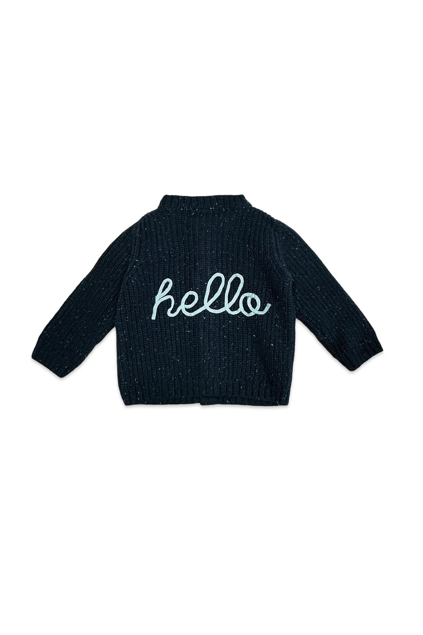 Hello Chunky Knit Baby Cardigan