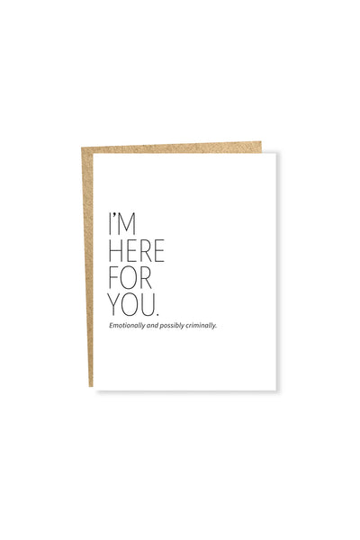 Here For You Card