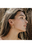 Hexagon Hoop Earrings