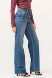 Holly High Rise Cuffed Straight Jeans Provance