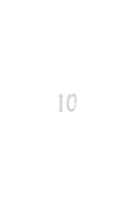 Half-Hearted Adventure? Never! Hoop Earrings Silver