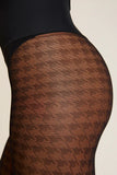 Houndstooth Sheer Tights