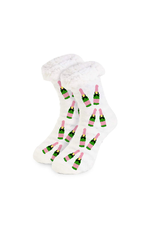 House Party Slipper Socks Champagne