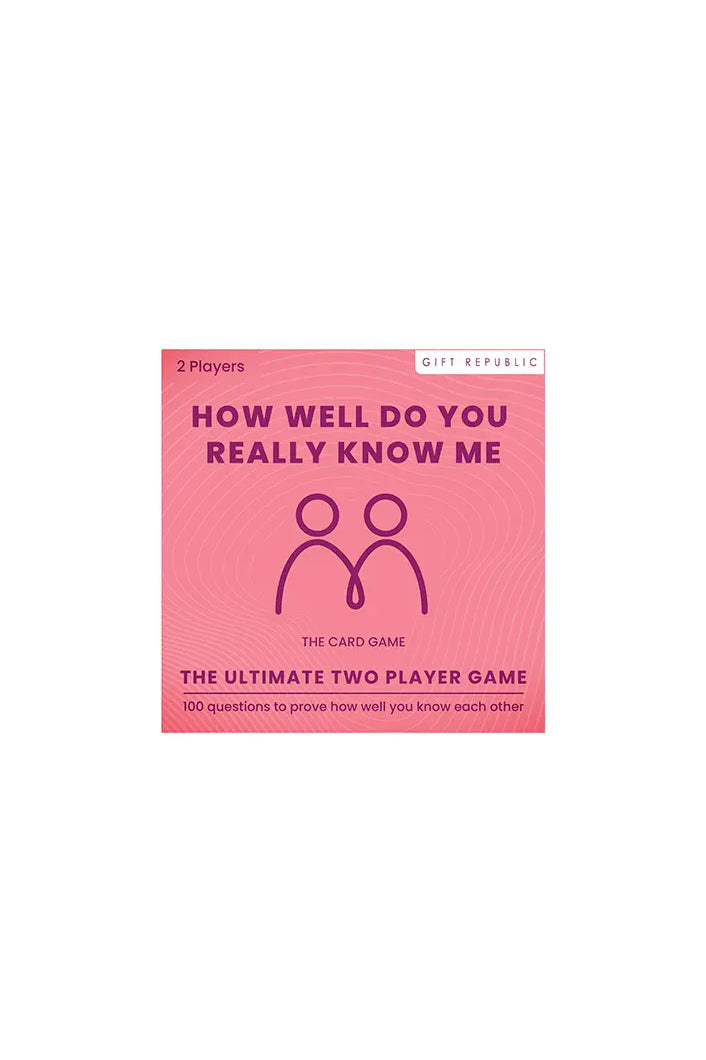 How Well Do You Really Know Me Card Game