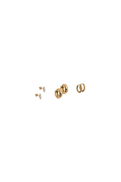 Huggie & Screwback Stud Set Nashville