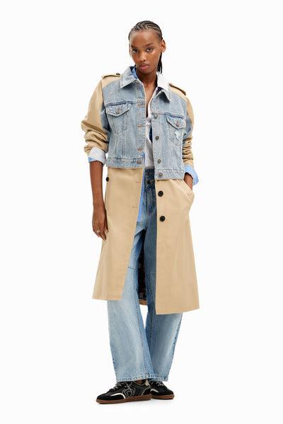 Hybrid Denim Trench Coat