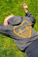 I Heart SF Zip-Up Hoodie Charcoal