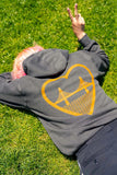 I Heart SF Zip-Up Hoodie Charcoal