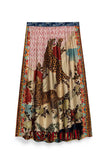 Vanessa Printed Oriental Midi Skirt