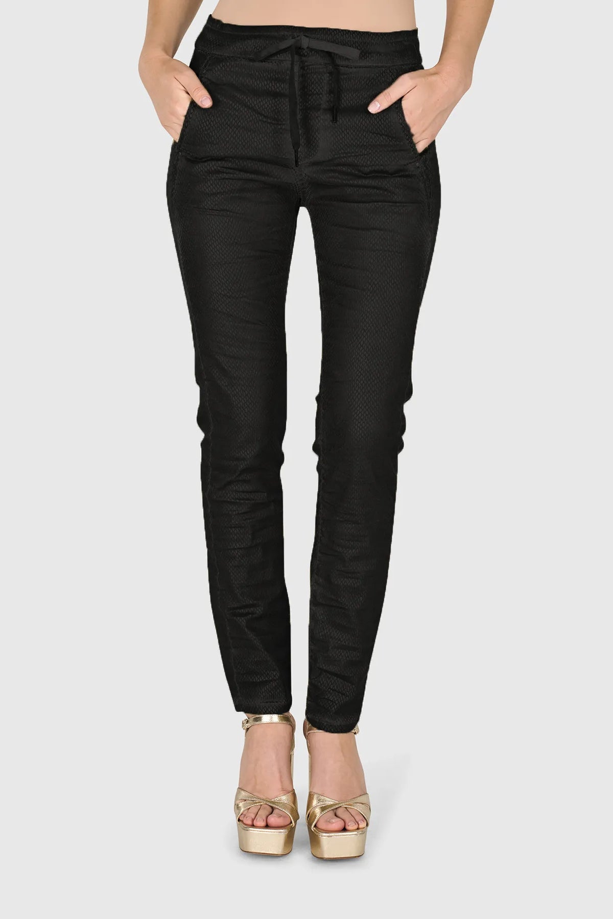Iconic Stretch Jeans Black Snake