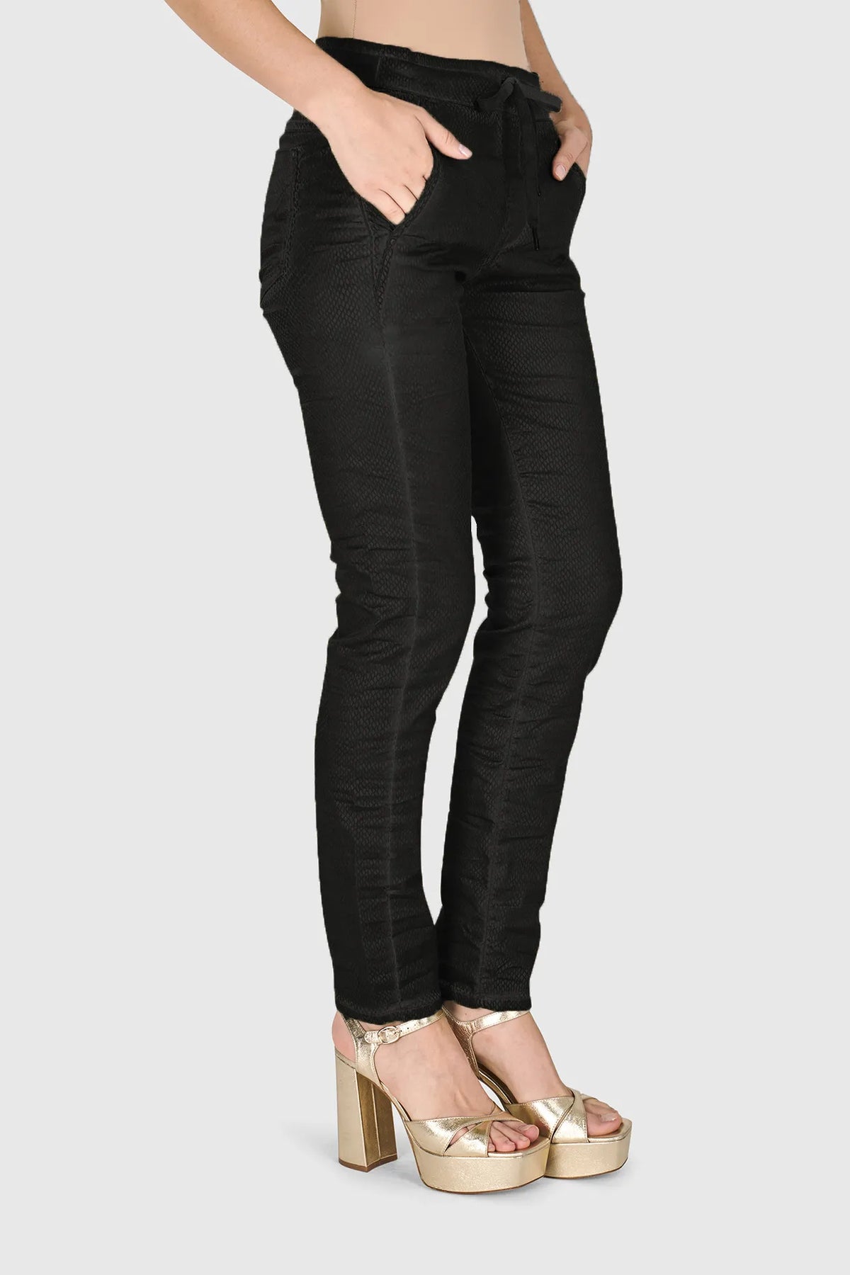 Iconic Stretch Jeans Black Snake