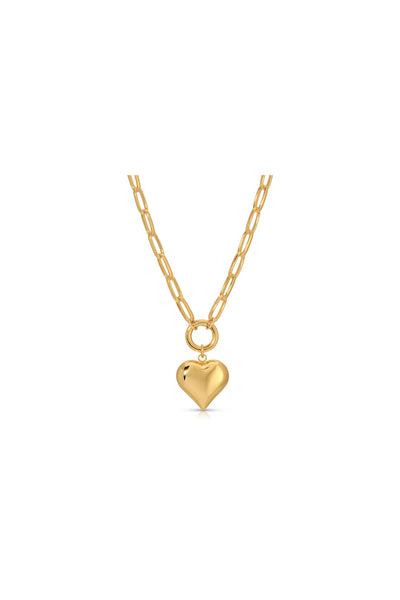 It Girl Gold with Heart Charm