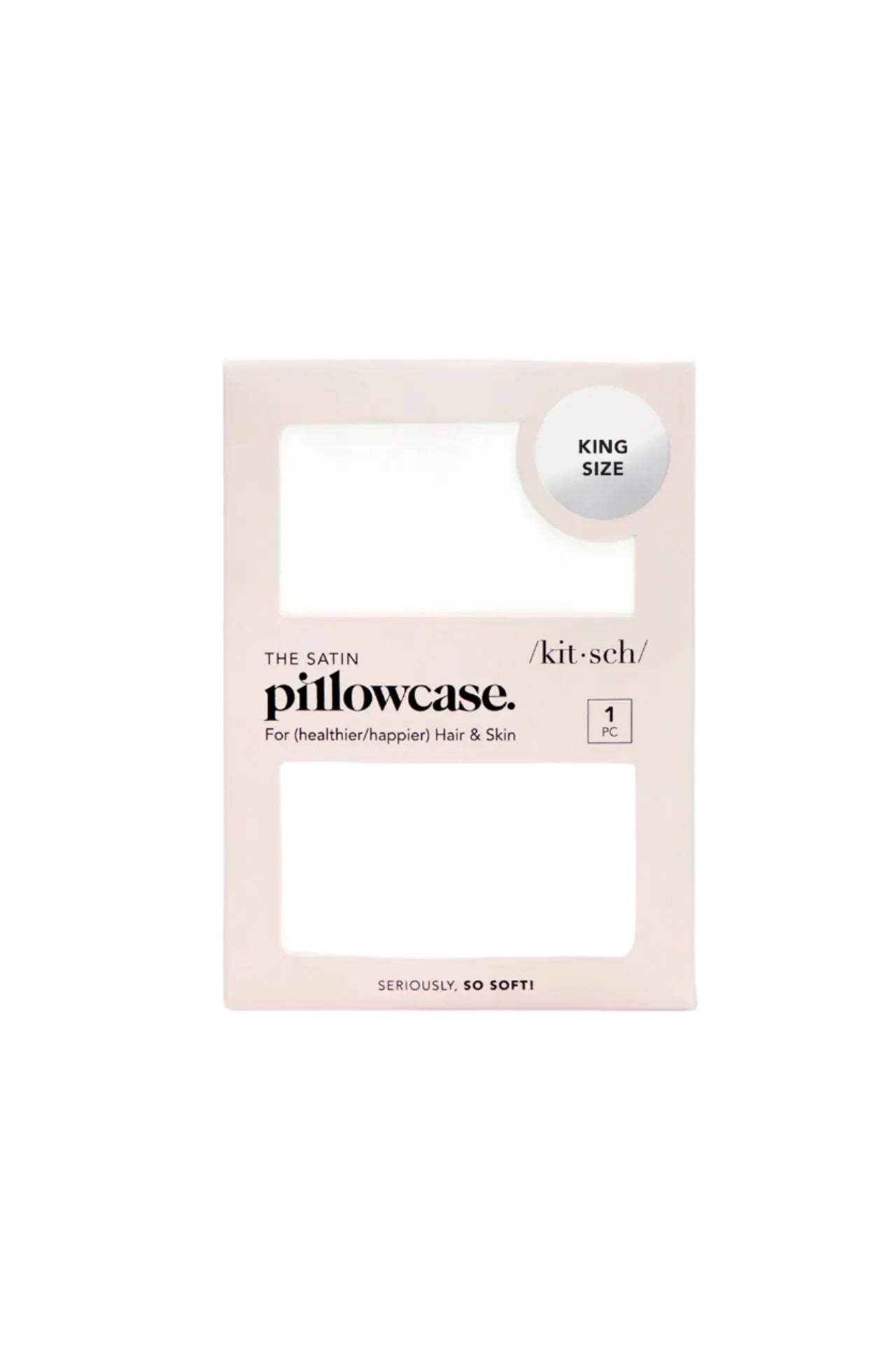 Ivory Satin King Pillowcase