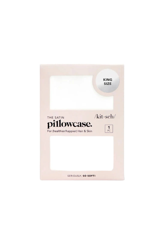 Ivory Satin King Pillowcase