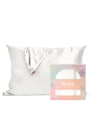 Ivory Satin Pillowcases 2pc Set