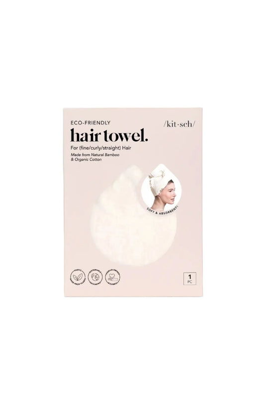 Eco-Friendly Hair Towel Ivory