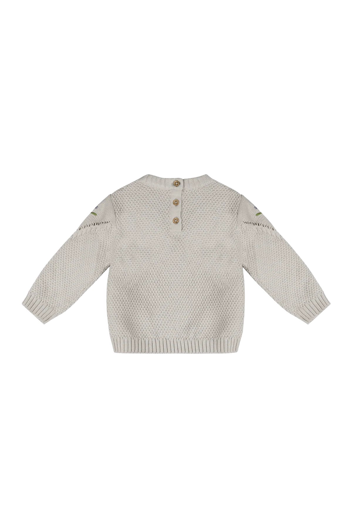 Ivy Floral Embroidered Baby Sweater