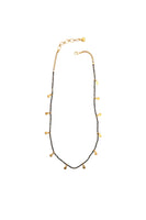 James Short Necklace in Dark Pyrite