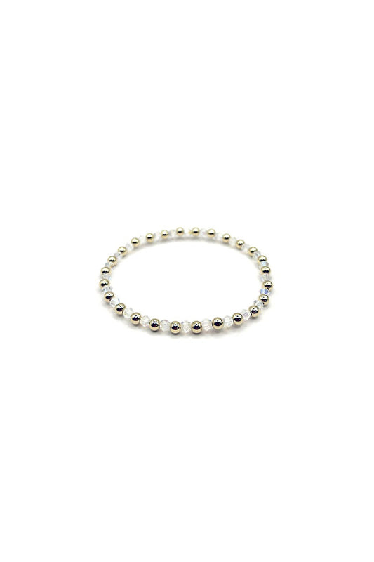 Jane Bracelet with White Crystal