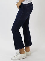 Jeanne Mid Rise Cropped Flare Jean