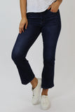Jeanne Mid Rise Cropped Flare Jean
