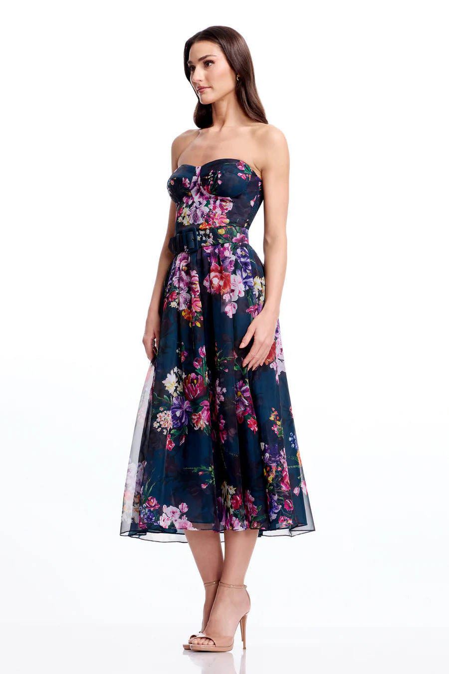 Jenny Floral Strapless Dress