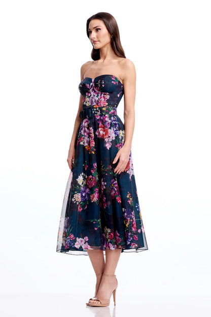 Jenny Floral Strapless Dress
