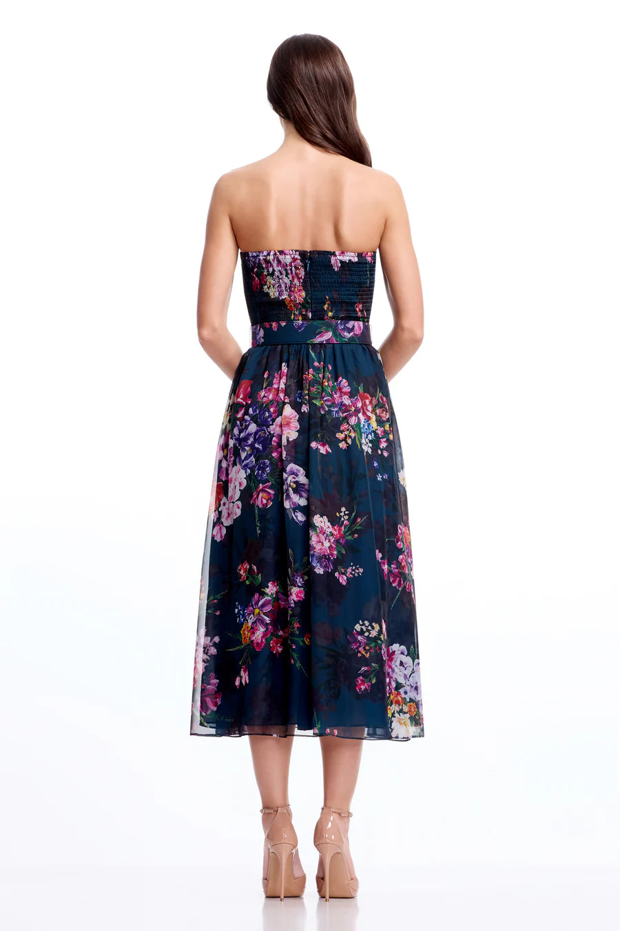 Jenny Floral Strapless Dress