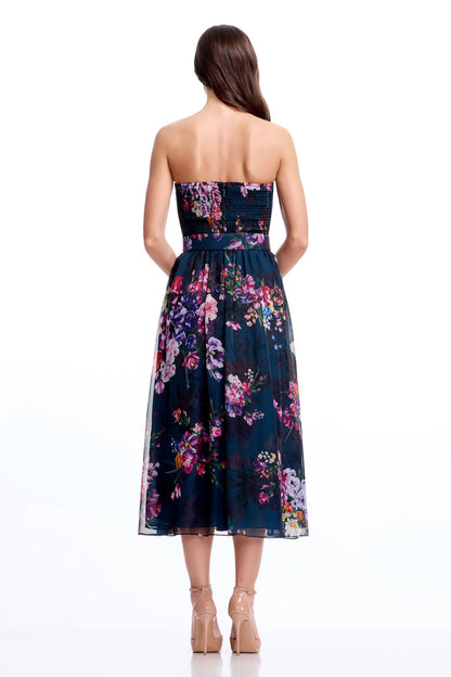 Jenny Floral Strapless Dress