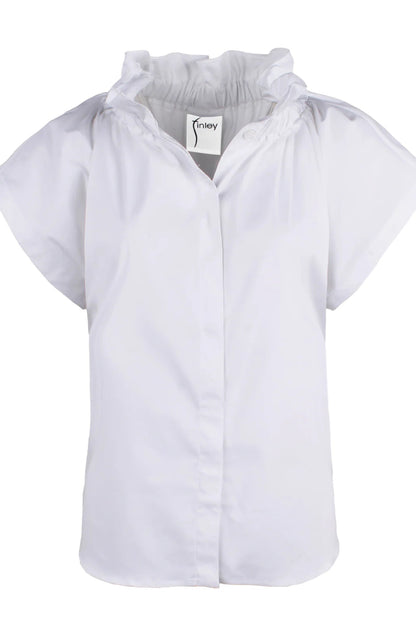 Jenny Ruffle Detail Blouse White