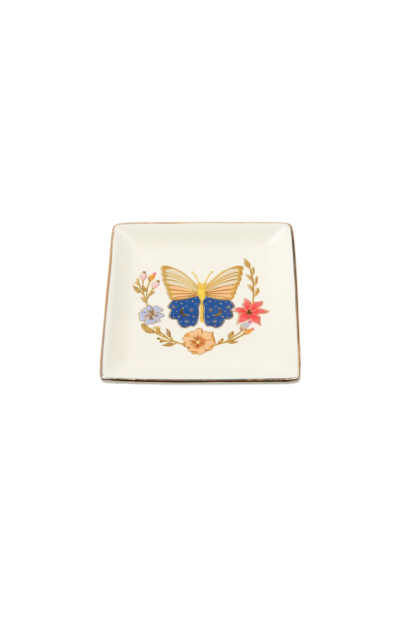 Jewelry Dish & Earring Set Butterfly
