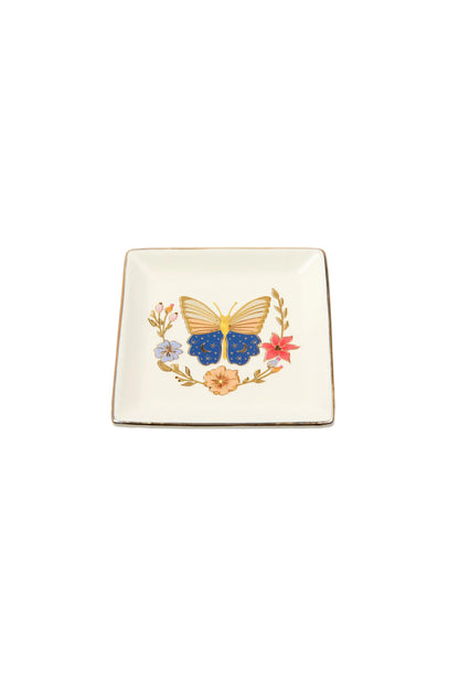 Jewelry Dish & Earring Set Butterfly