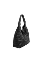 Johanna Large Woven Shoulder Bag Black