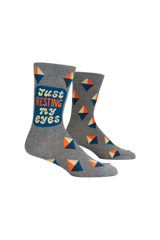 Resting My Eyes Men's Socks