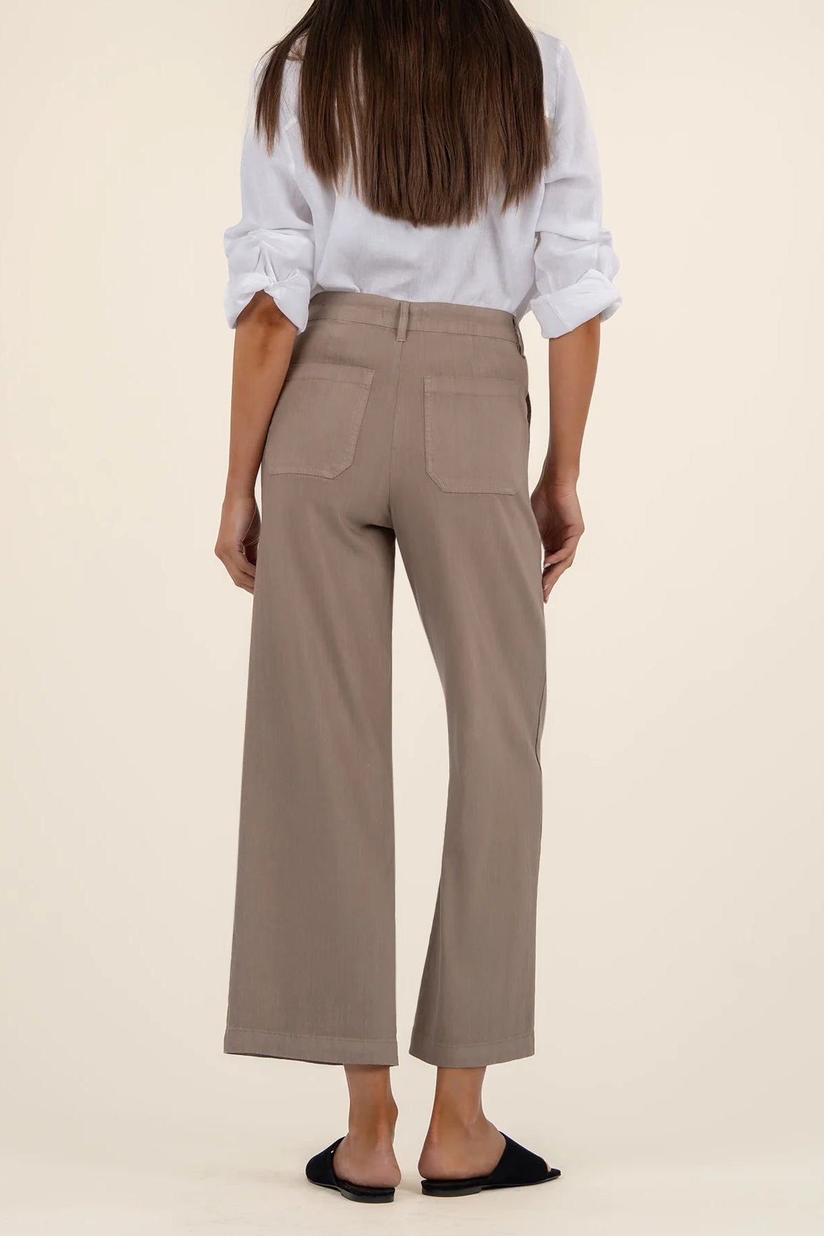 Topaz Linen Wide Leg Khaki