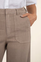Topaz Linen Wide Leg Khaki