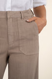 Topaz Linen Wide Leg Khaki