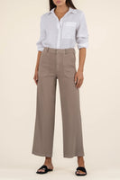 Topaz Linen Wide Leg Khaki
