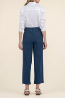 Topaz Linen Wide Leg Ocean Blue
