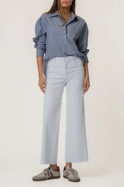 Meg High Rise Wide Leg Optic White