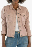 Kara Frayed Hem Denim Jacket