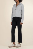 Lilia Button Front Sweater Heather Grey