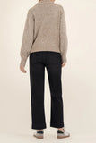 Coryn Zip Front High Neck Sweater