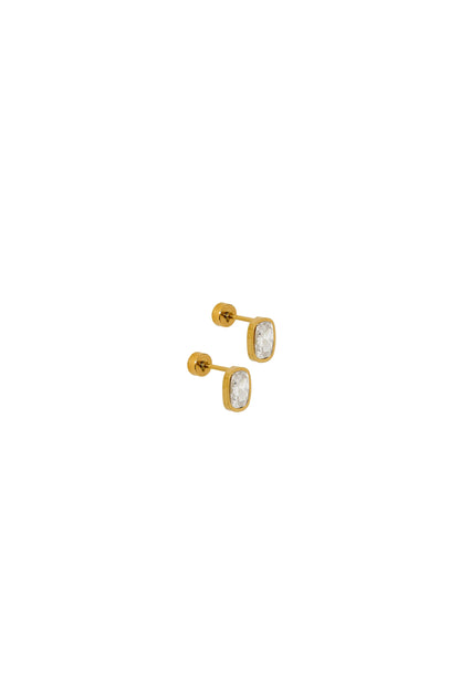 Kay Screwback Studs Clear