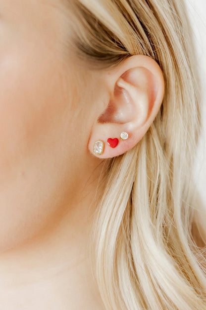 Kay Screwback Studs Clear
