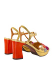 Kicuse Gold Platform Heel