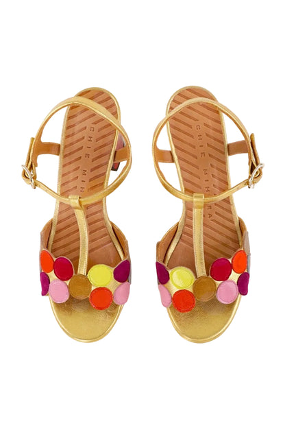 Kicuse Gold Platform Heel