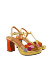 Kicuse Gold Platform Heel