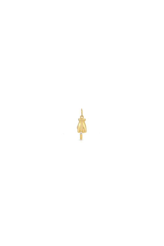 Kiss Off Middle Finger Charm